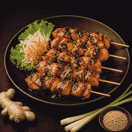 [12] 12-Hühnerspieße mit Teriyaki - Sauce 1, 5